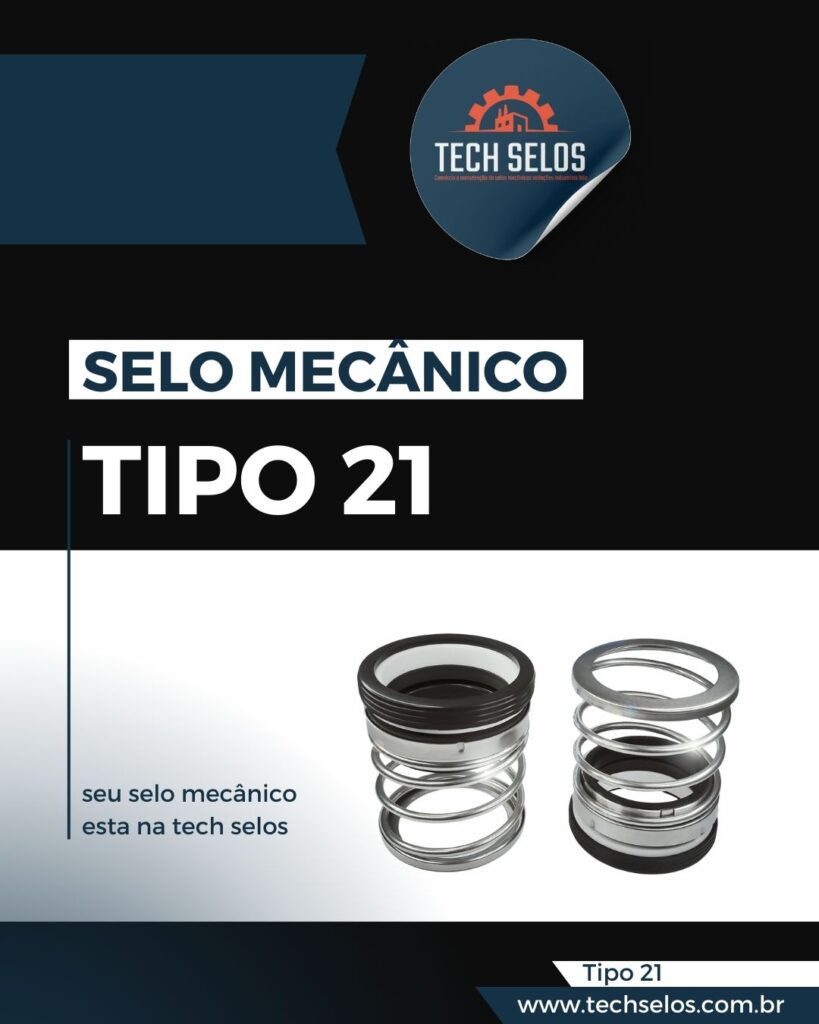 Selo mecânico tipo 21 para bombas industriais