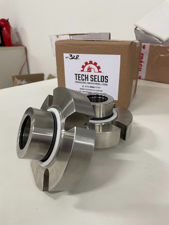 Selo mecânico de alta qualidade Tech Selos pronto para instalação em sistemas industriais.